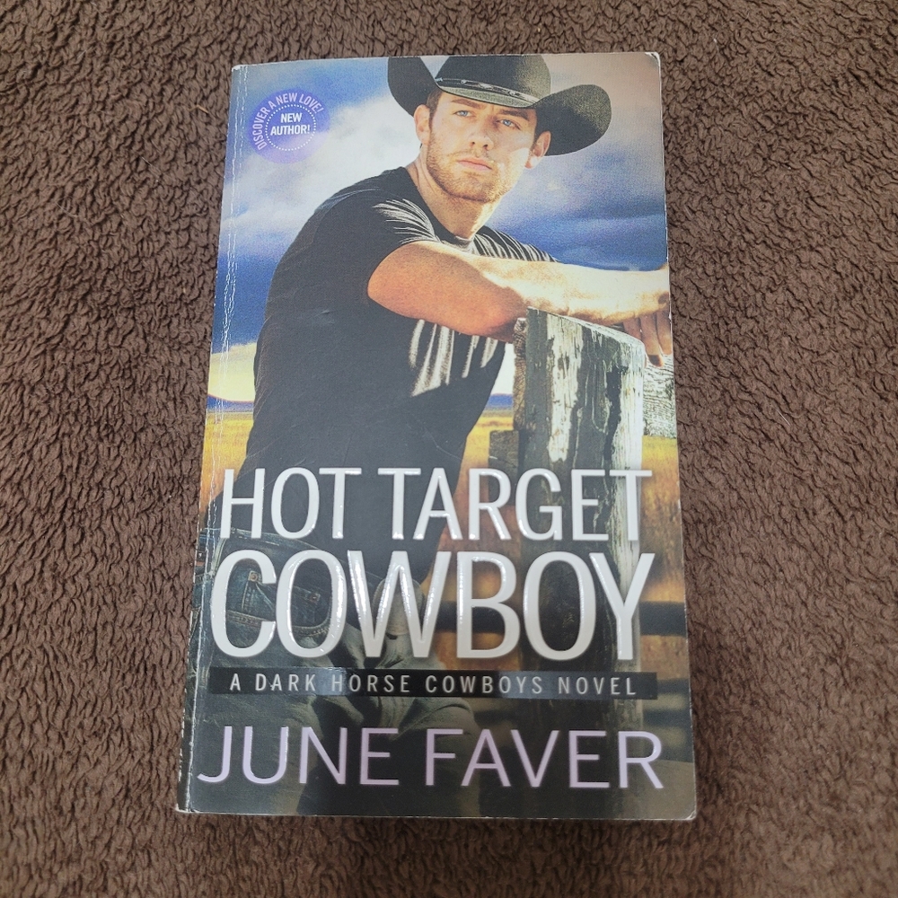 💲1️⃣ Hot Target Cowboy By June Faver #2 Dark Horse Cowboy Paperback Romance